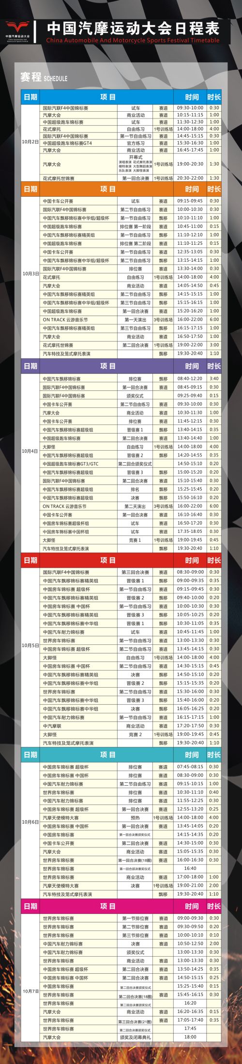看頂級車手賽車、聽華晨宇唱歌、玩轉(zhuǎn)汽摩現(xiàn)場… 2018汽摩大會最強攻略出爐啦！(圖1)