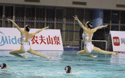 “水上芭蕾”究竟有多美？全國花樣游泳錦標(biāo)賽武漢“綻放”（附精美圖集）(圖11)